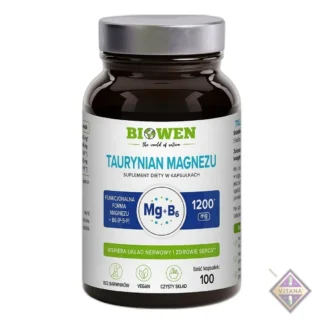 Biowen Taurynian Magnezu 600Mg Witamina B6 Serce E — CAS 334824-43-0 — C4H12MgN2O6S2 — odczynnik chemiczny